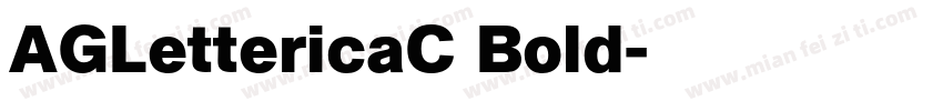 AGLettericaC Bold字体转换